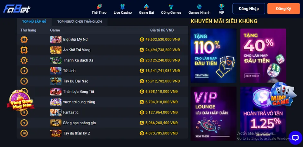 Các Cấp Độ VIP VT88